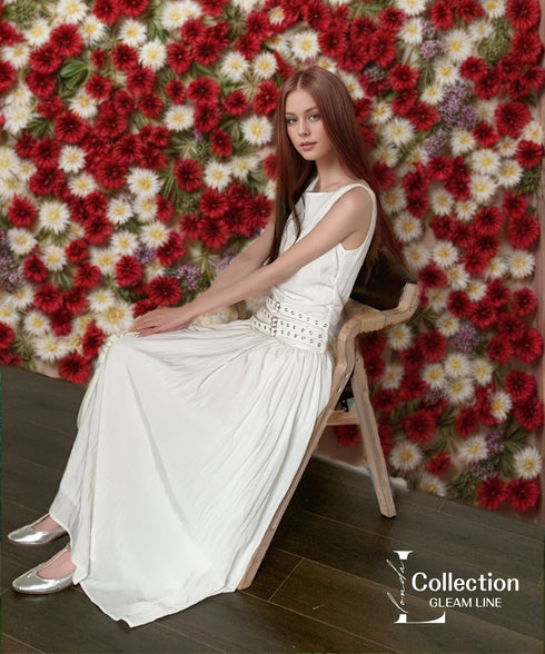 Eyelet Belt Dress
